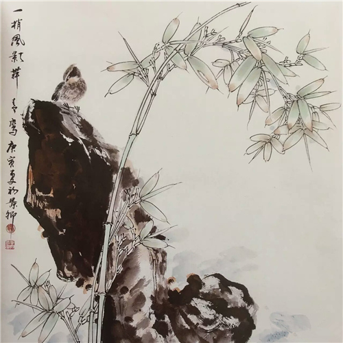 一梢风影舞