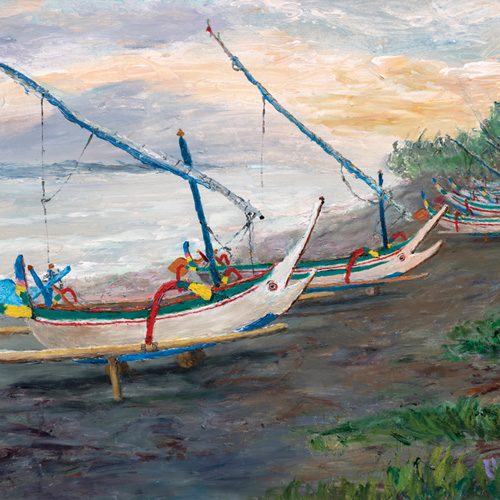巴厘岛渔船